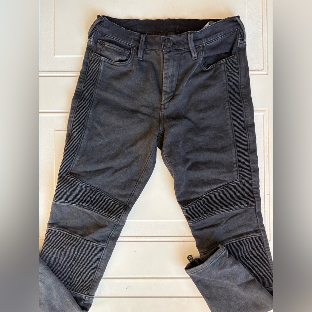 True Religion Moto Leggings Black Size SP